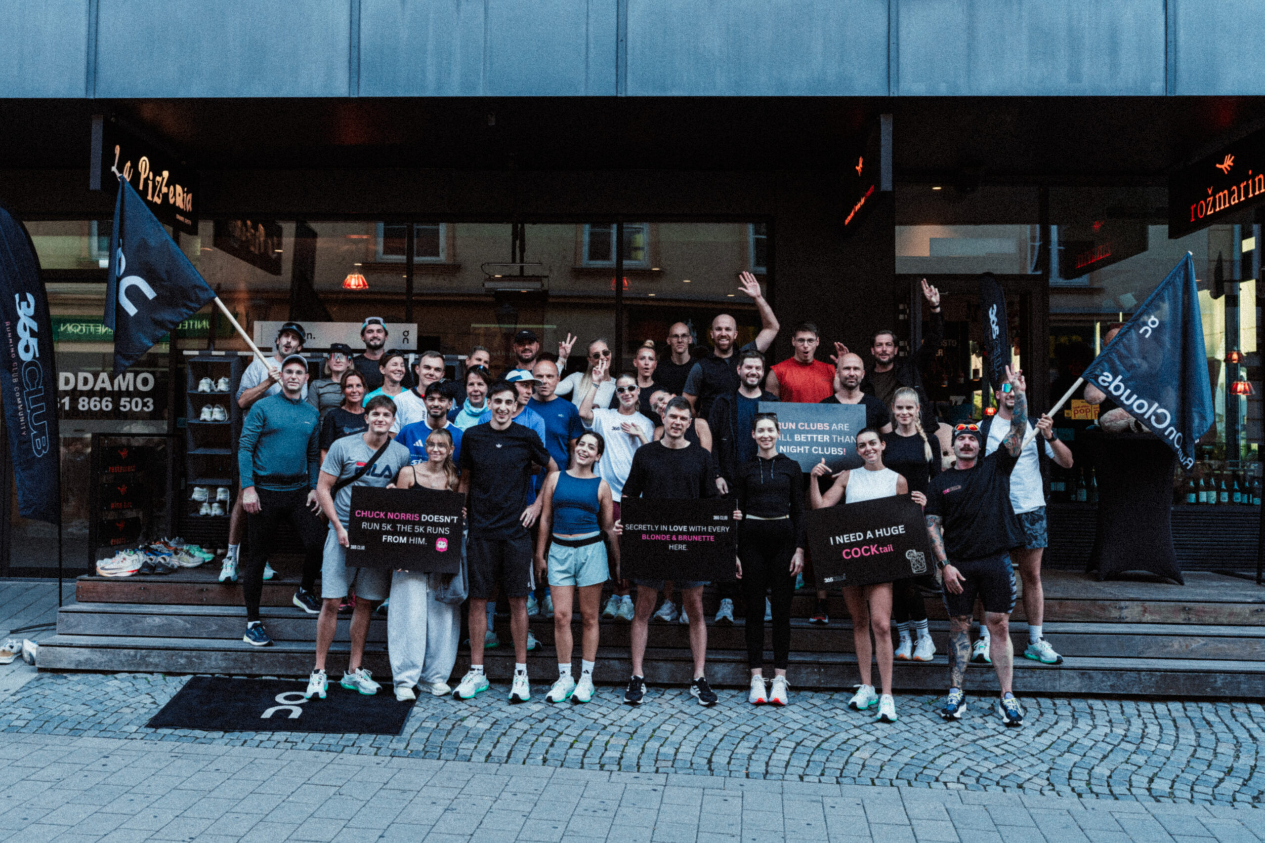 Pizza and pace v Mariboru, running club community v Mariboru
